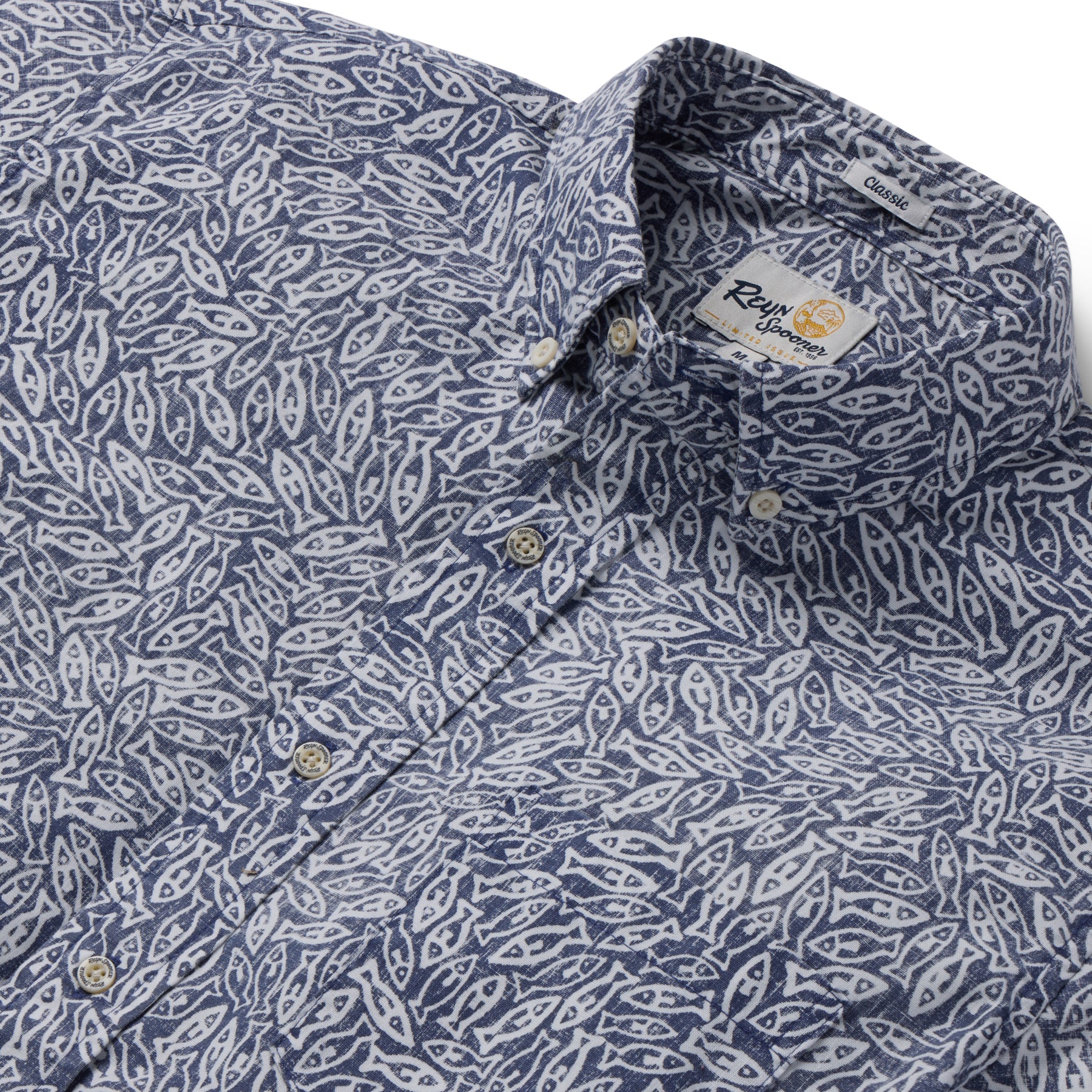 Reyn Spooner SCHOOL DAY BUTTON FRONT in DARK LAVENDER