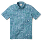 Reyn Spooner TAHITIAN TAPA PULLOVER in SURF BLUE