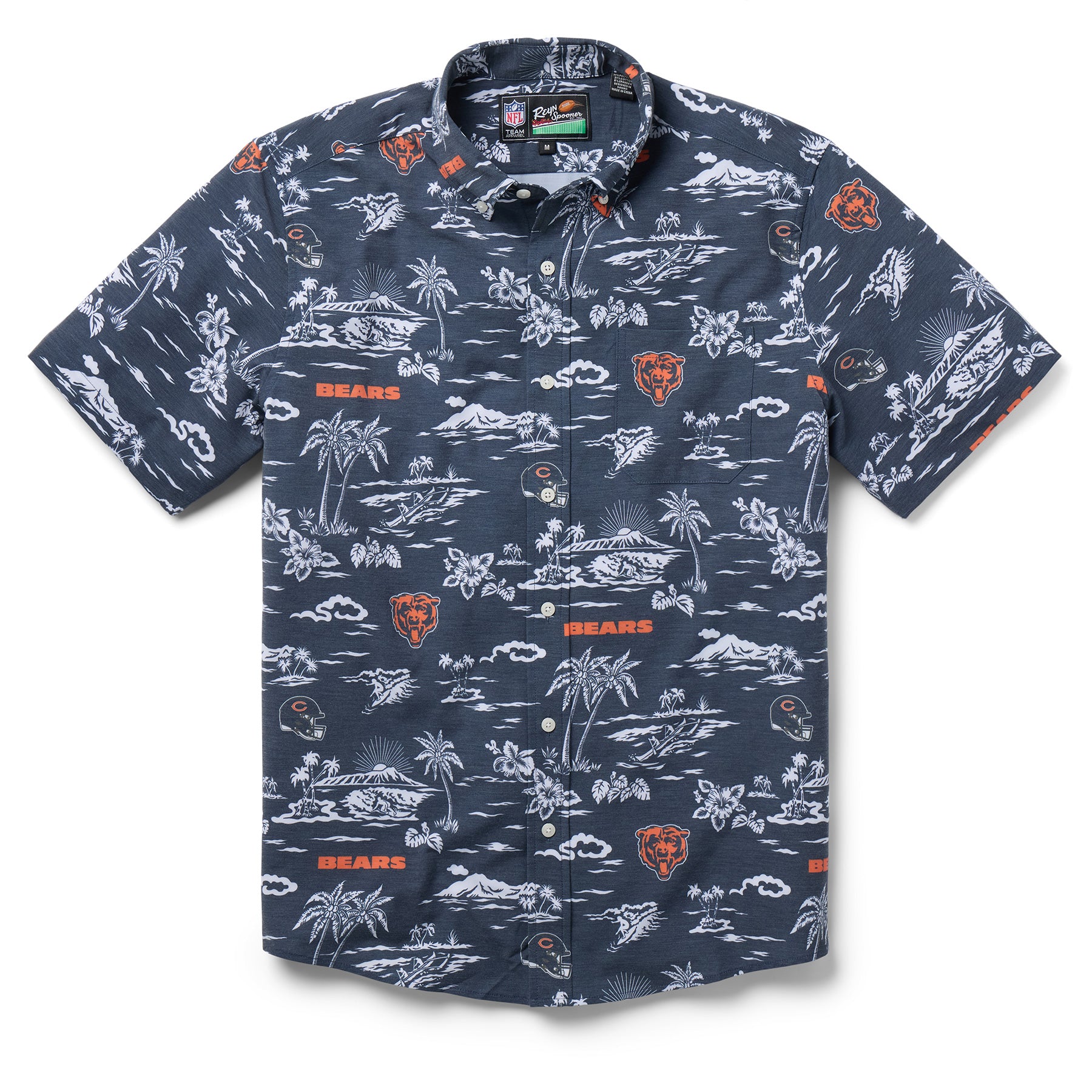 ✅️ レインスプーナー NFL BEARS ベアーズ レーヨンシャツ 半袖シャツ Chicago Bears – Reyn Spooner
