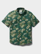 Reyn Spooner MLB® ATHLETICS GAME DAY PERFORMANCE ALOHA SHIRT in GREEN