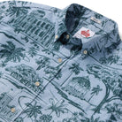 Reyn Spooner IOLANI PALACE BUTTON FRONT in DUSTY BLUE