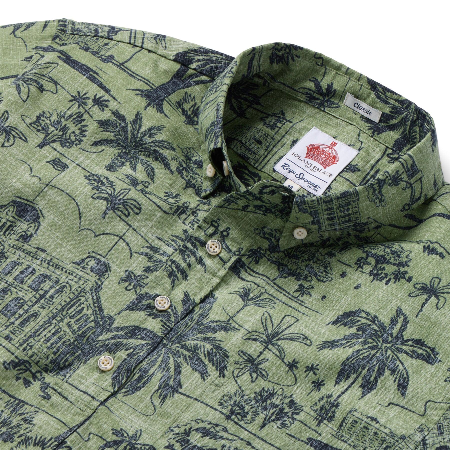 Reyn Spooner IOLANI PALACE PULLOVER in JADE