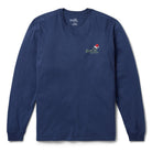 Reyn Spooner SANTA HULA LONG SLEEVE GRAPHIC TEE in NAVY