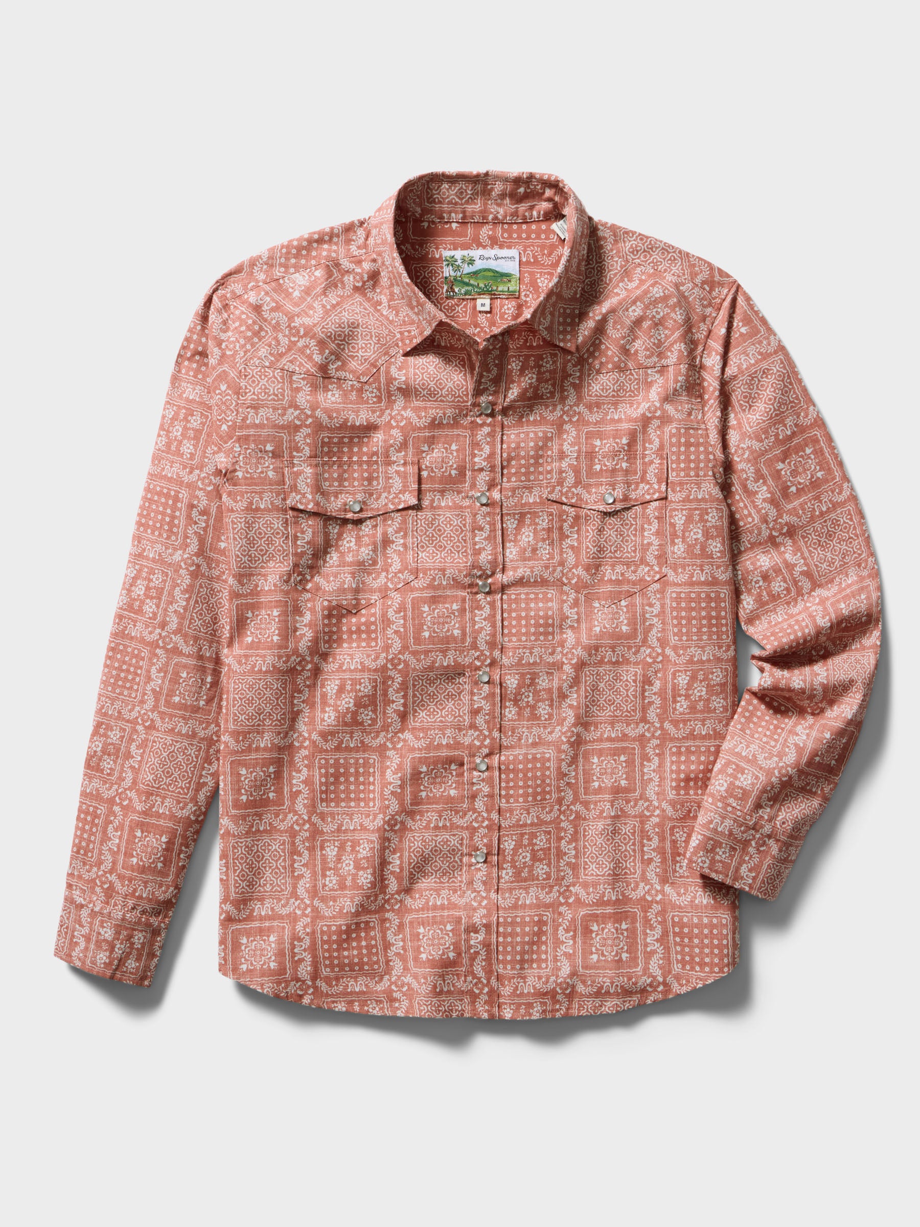 Reyn Spooner ORIGINAL LAHAINA LONG SLEEVE in DUSTY CEDAR