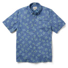 Reyn Spooner HONU HOLOHOLO BUTTON FRONT in RIVIERA BLUE