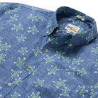 Reyn Spooner HONU HOLOHOLO BUTTON FRONT in RIVIERA BLUE