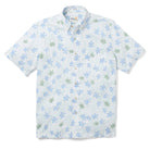 Reyn Spooner HONU HOLOHOLO BUTTON FRONT in WHITE