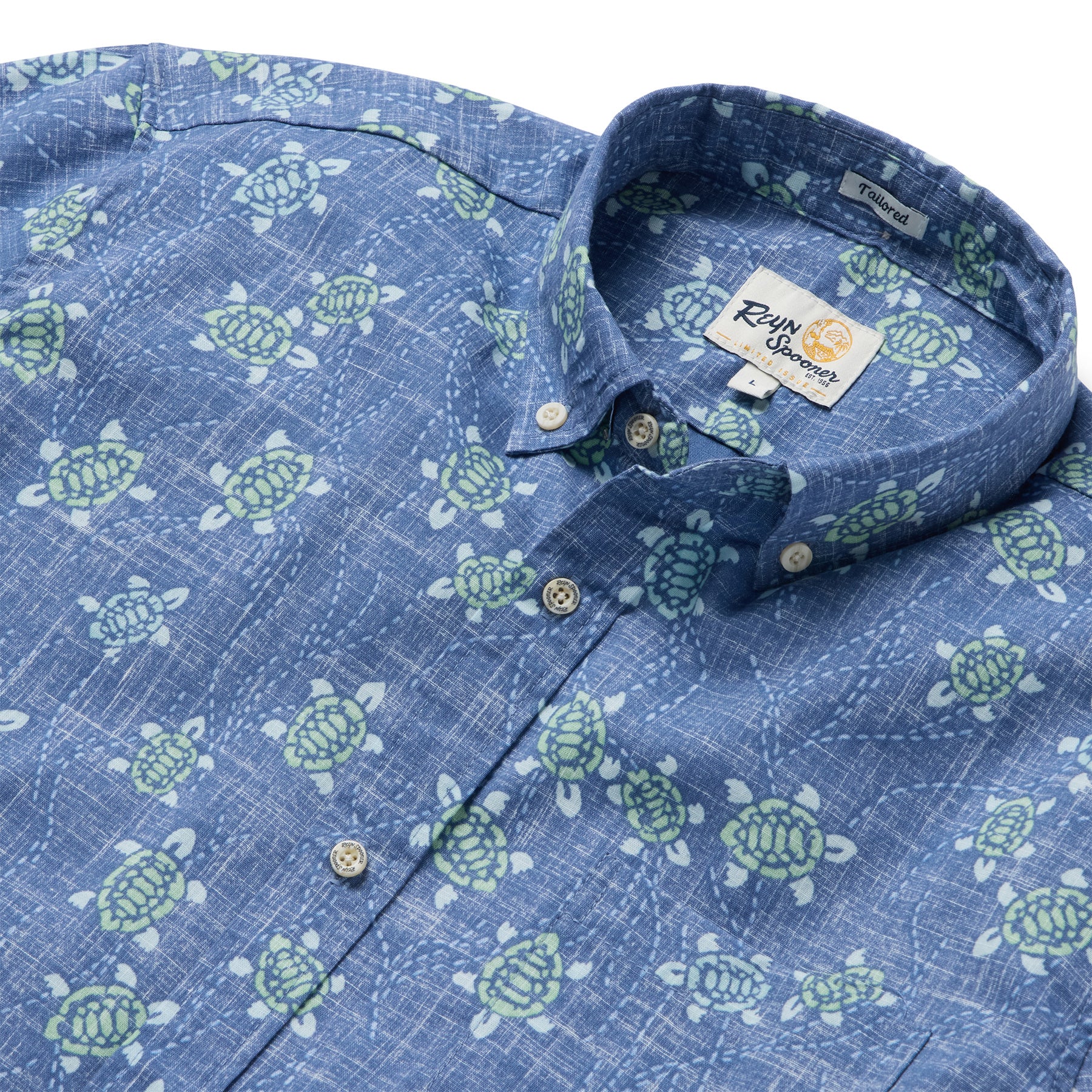 Reyn Spooner HONU HOLOHOLO TAILORED in RIVIERA BLUE