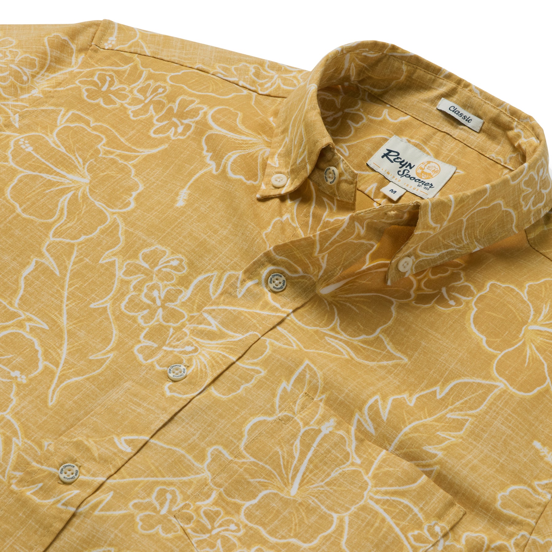 Reyn Spooner LEI LOW BUTTON FRONT in GOLD