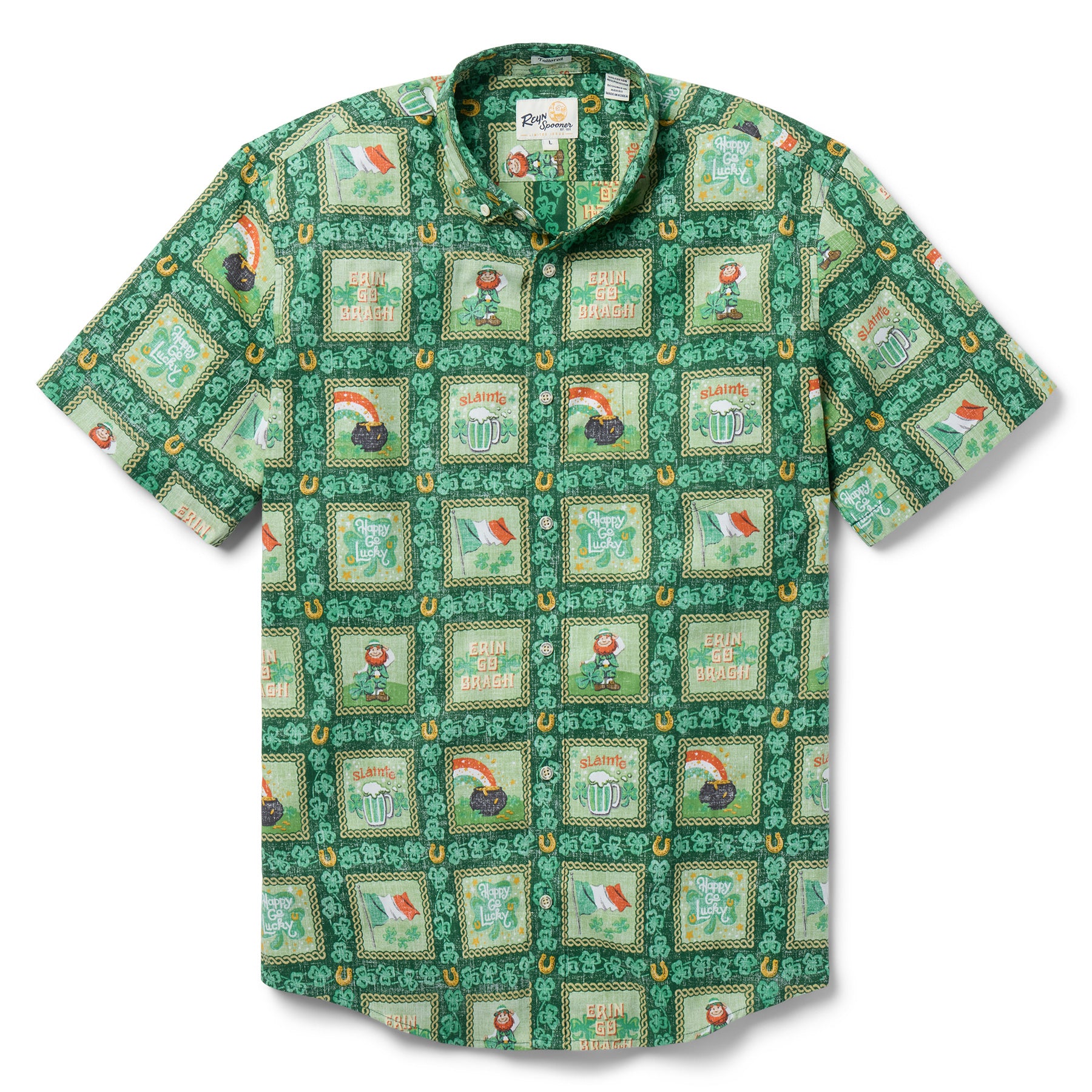 Reyn Spooner ST. PATRICK'S DAY TAILORED in GREEN CLOVER