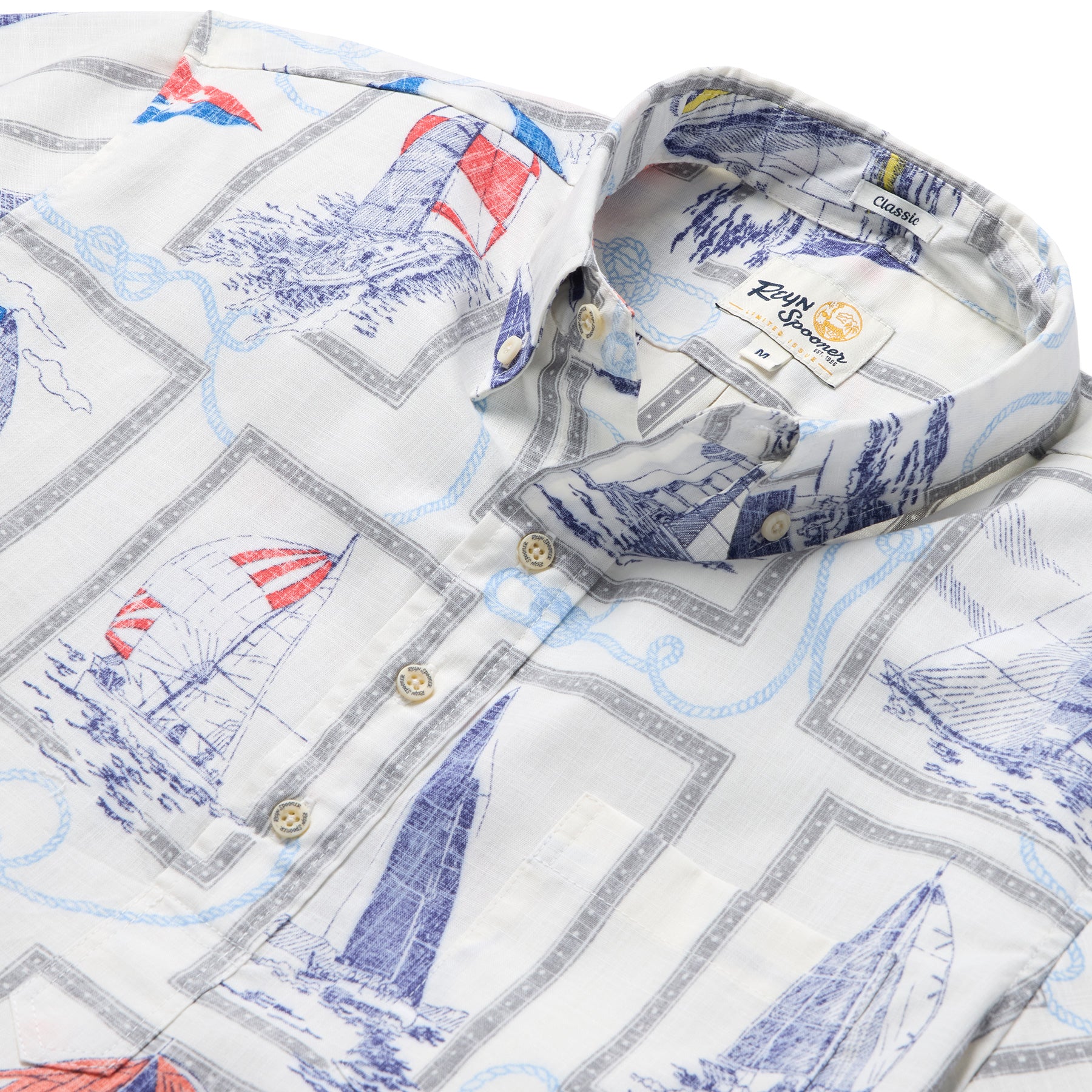 Reyn Spooner PACIFIC CUP 2026 PULLOVER in IVORY