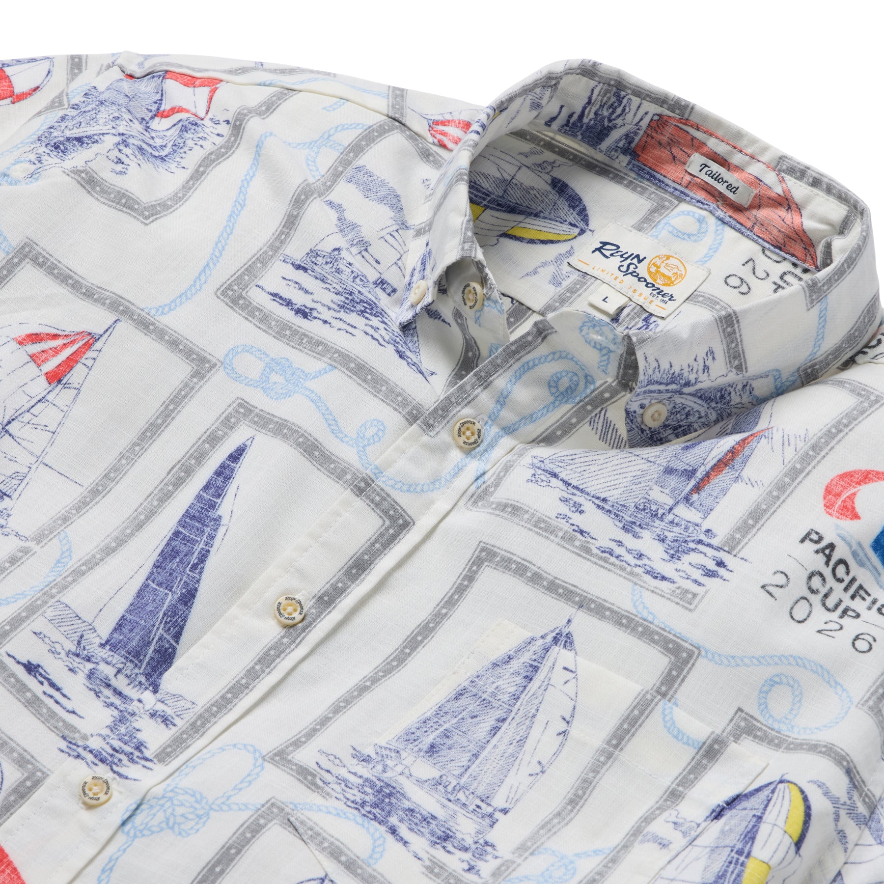Reyn Spooner PACIFIC CUP 2026 TAILORED in IVORY