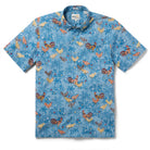 Reyn Spooner KAUAI ALARM CLUCK BUTTON FRONT in DUSTY BLUE