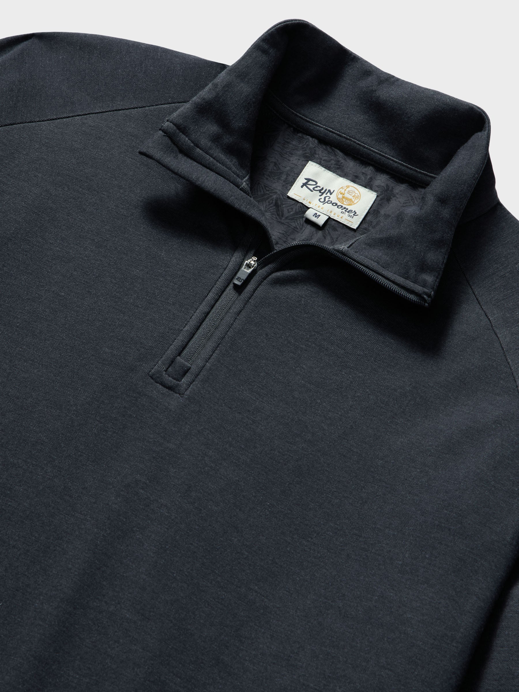 Reyn Spooner HEATHERED JERSEY QUARTER ZIP in HEATHER CHARCOAL