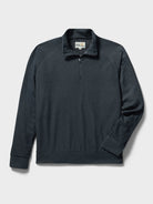 Reyn Spooner HEATHERED JERSEY QUARTER ZIP in HEATHER CHARCOAL