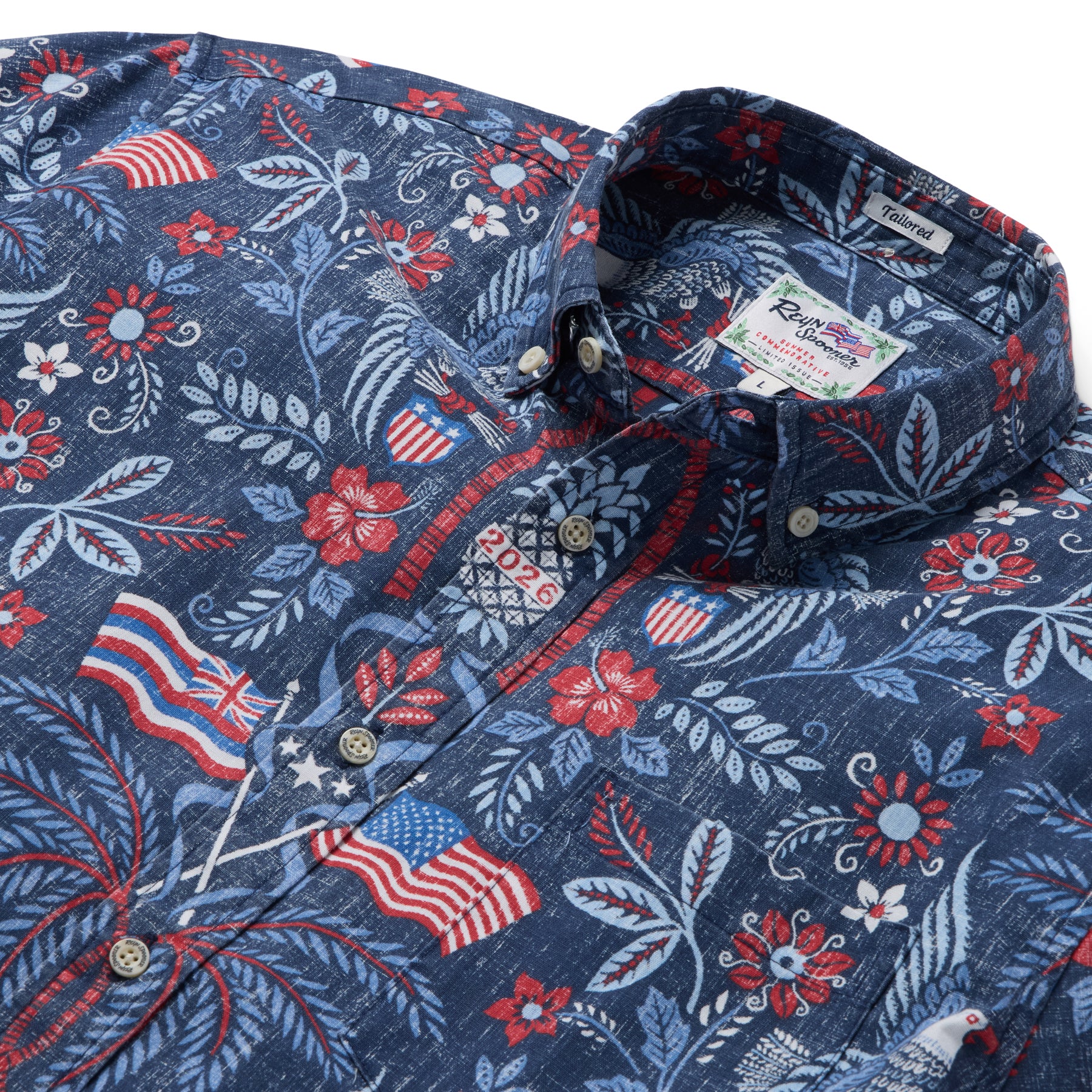 Reyn Spooner SUMMER COMMEMORATIVE 2026 TAILORED in NAVY