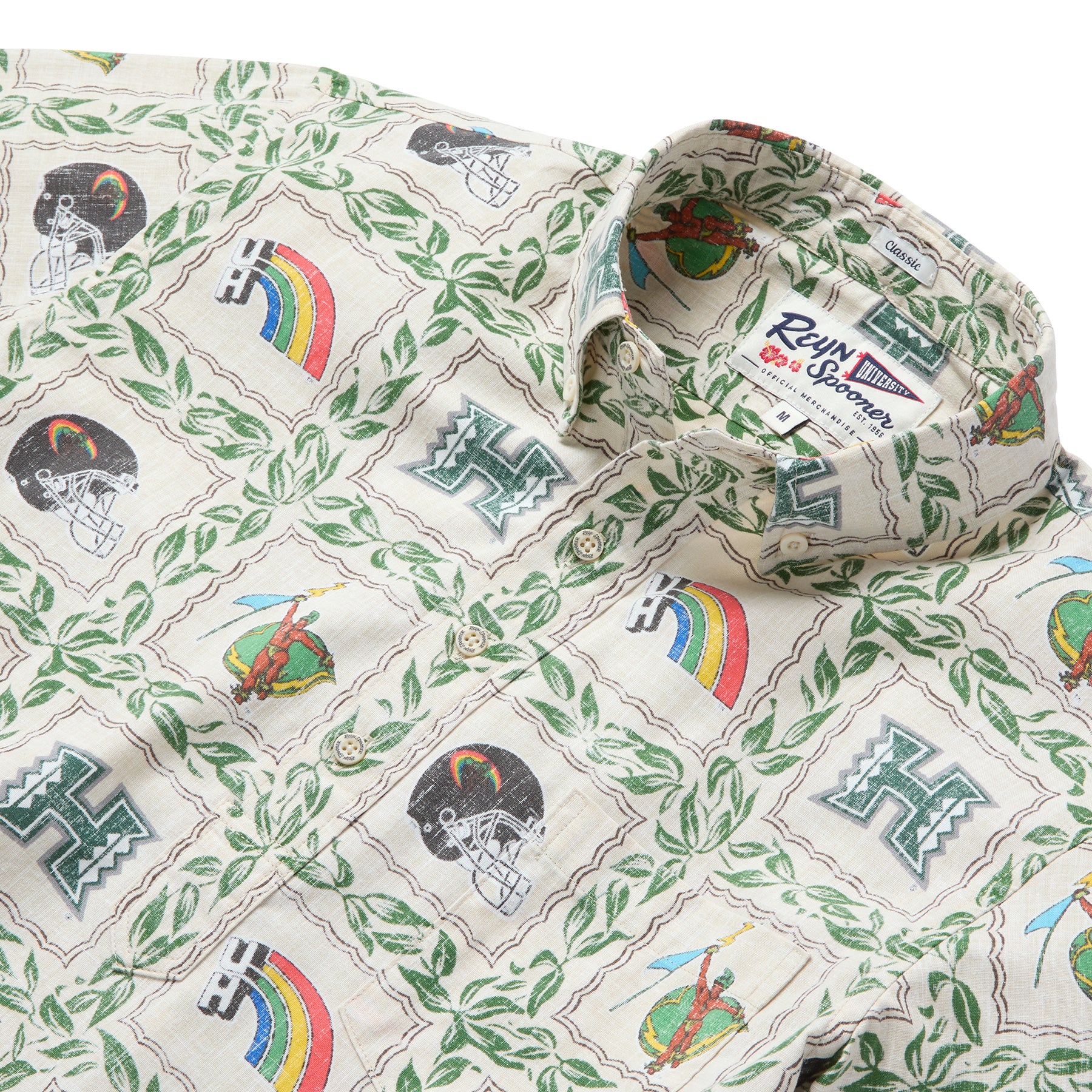 Reyn Spooner UNIVERSITY OF HAWAI'I VINTAGE PULLOVER in NATURAL