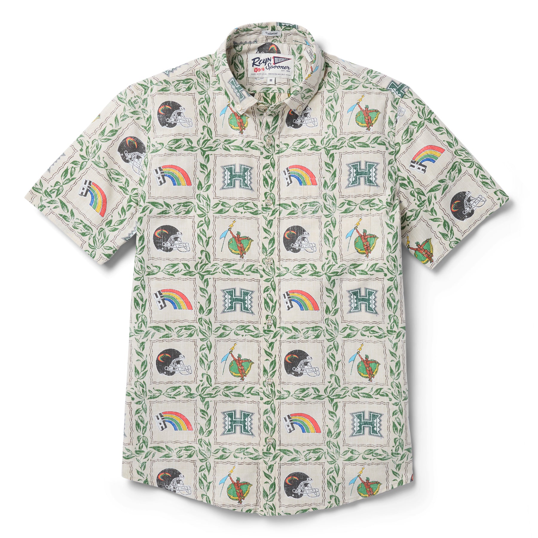 Reyn Spooner UNIVERSITY OF HAWAI'I VINTAGE TAILORED in NATURAL
