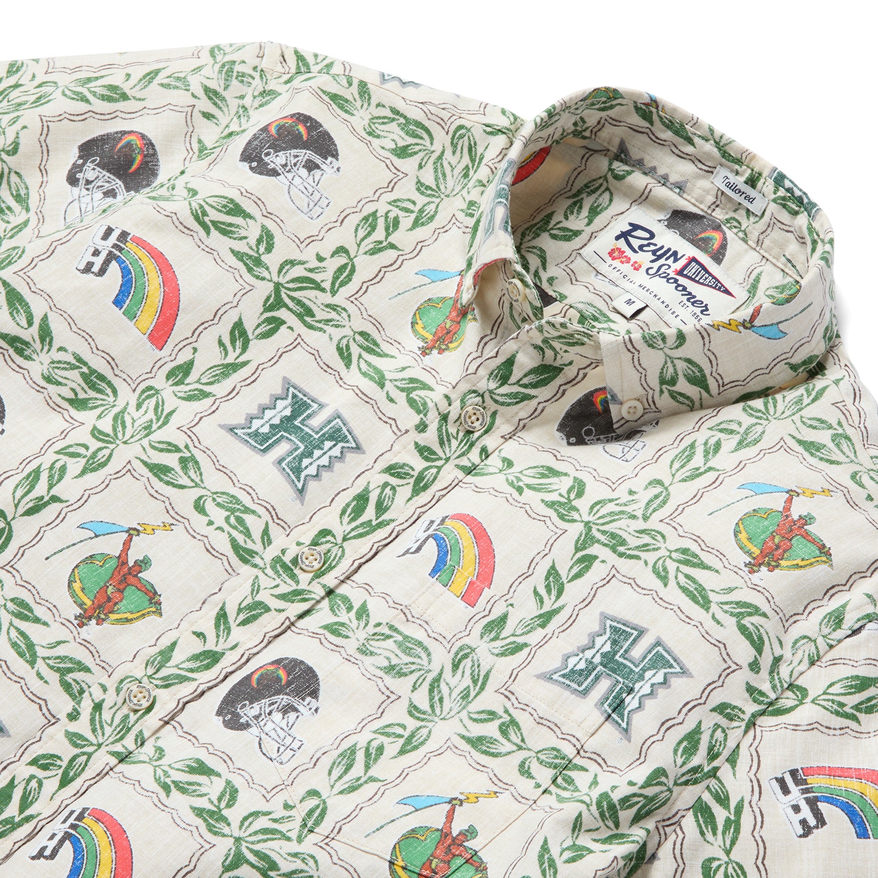 Reyn Spooner UNIVERSITY OF HAWAI'I VINTAGE TAILORED in NATURAL