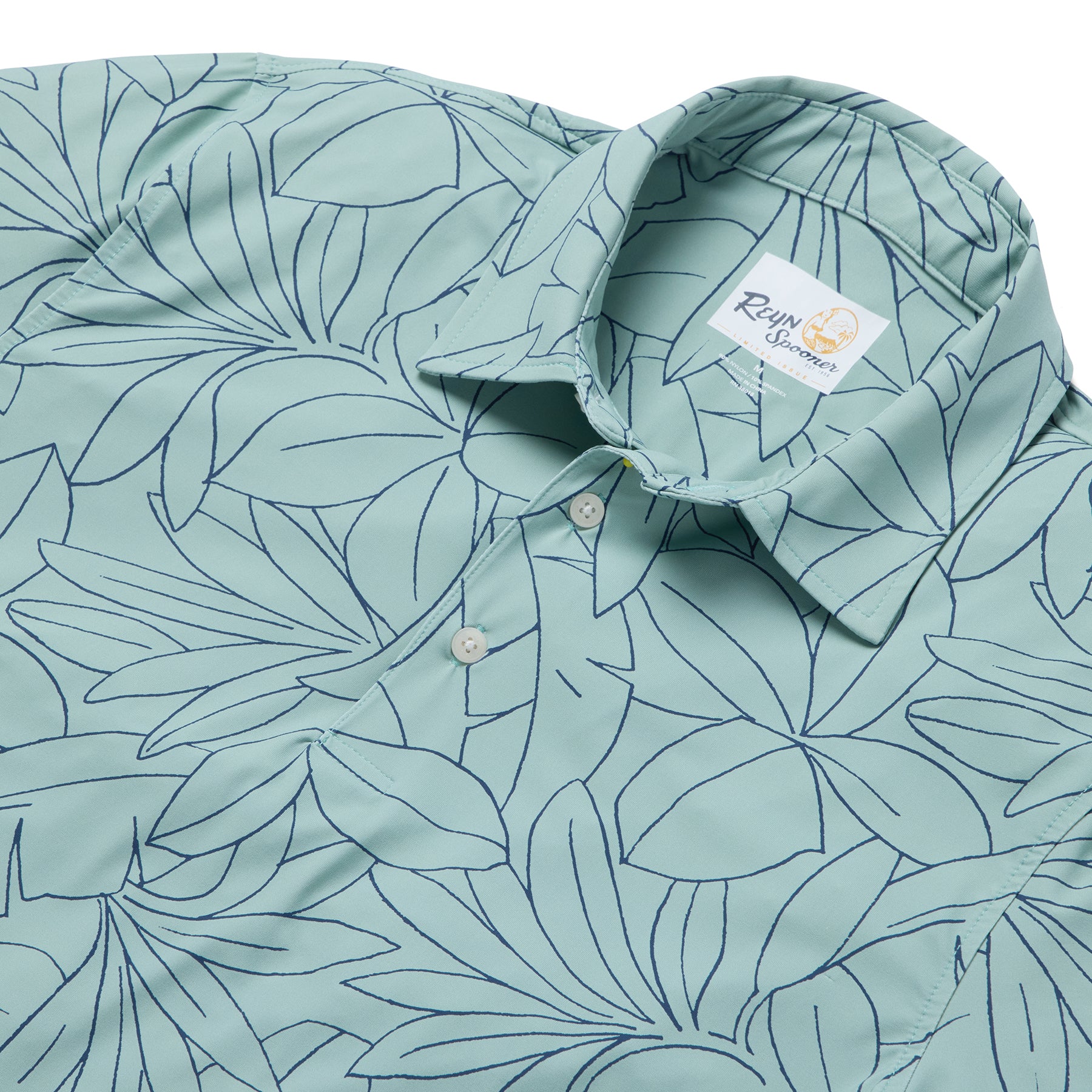 Reyn Spooner BOTANIC BLISS PERFORMANCE POLO in LILYPAD