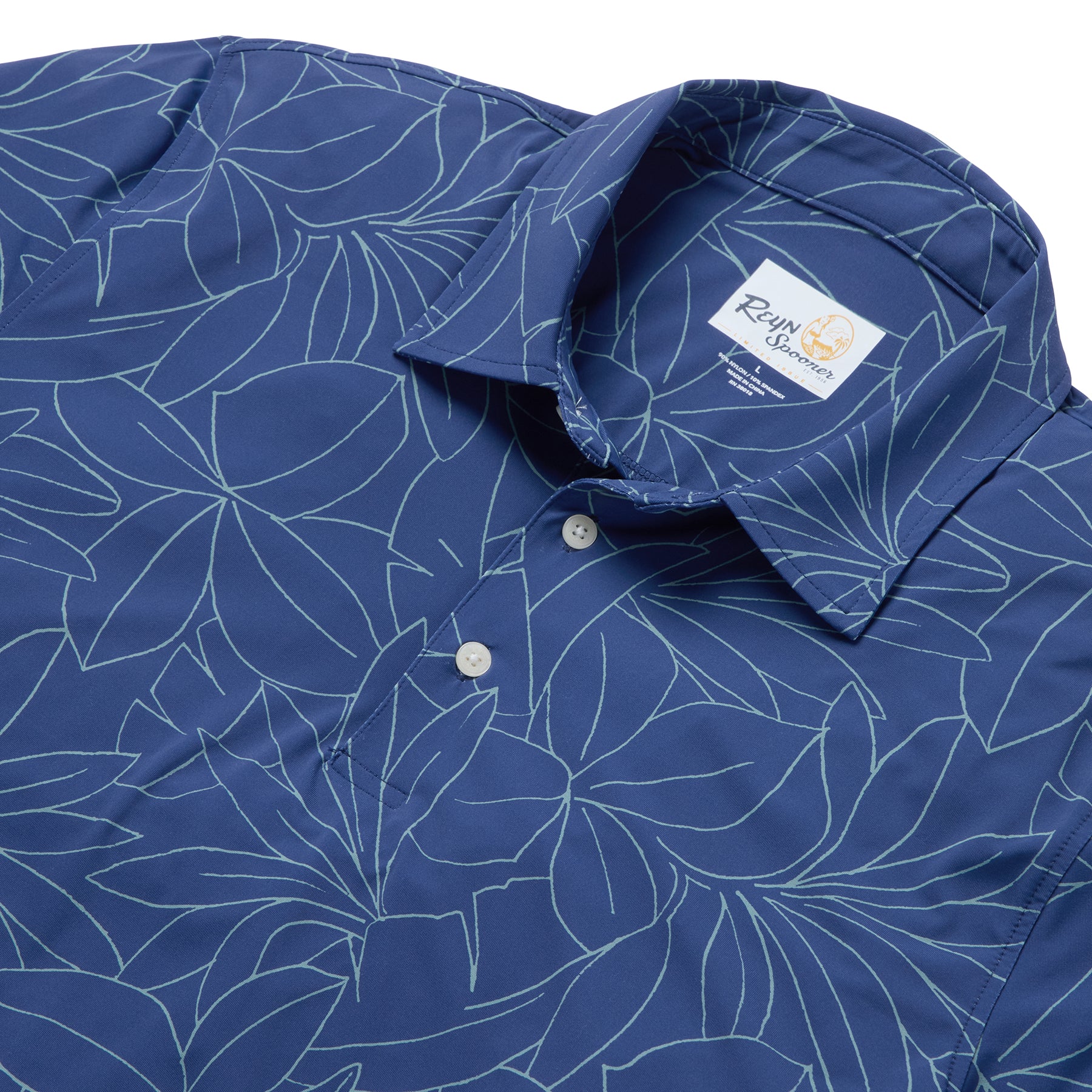 Reyn Spooner BOTANIC BLISS PERFORMANCE POLO in NAVY