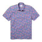 Reyn Spooner MONSTERA SWIRL PERFORMANCE POLO in MOONLIGHT BLUE