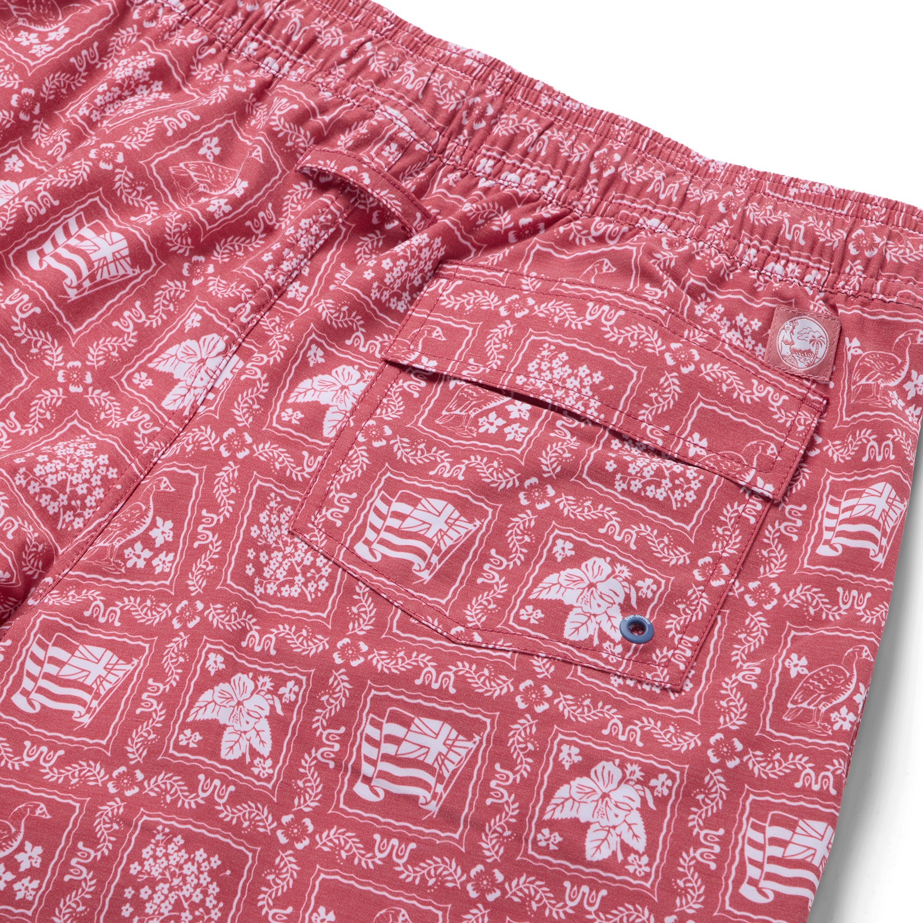 Reyn Spooner LAHAINA SAILOR ECO SWIM SHORTS in RED