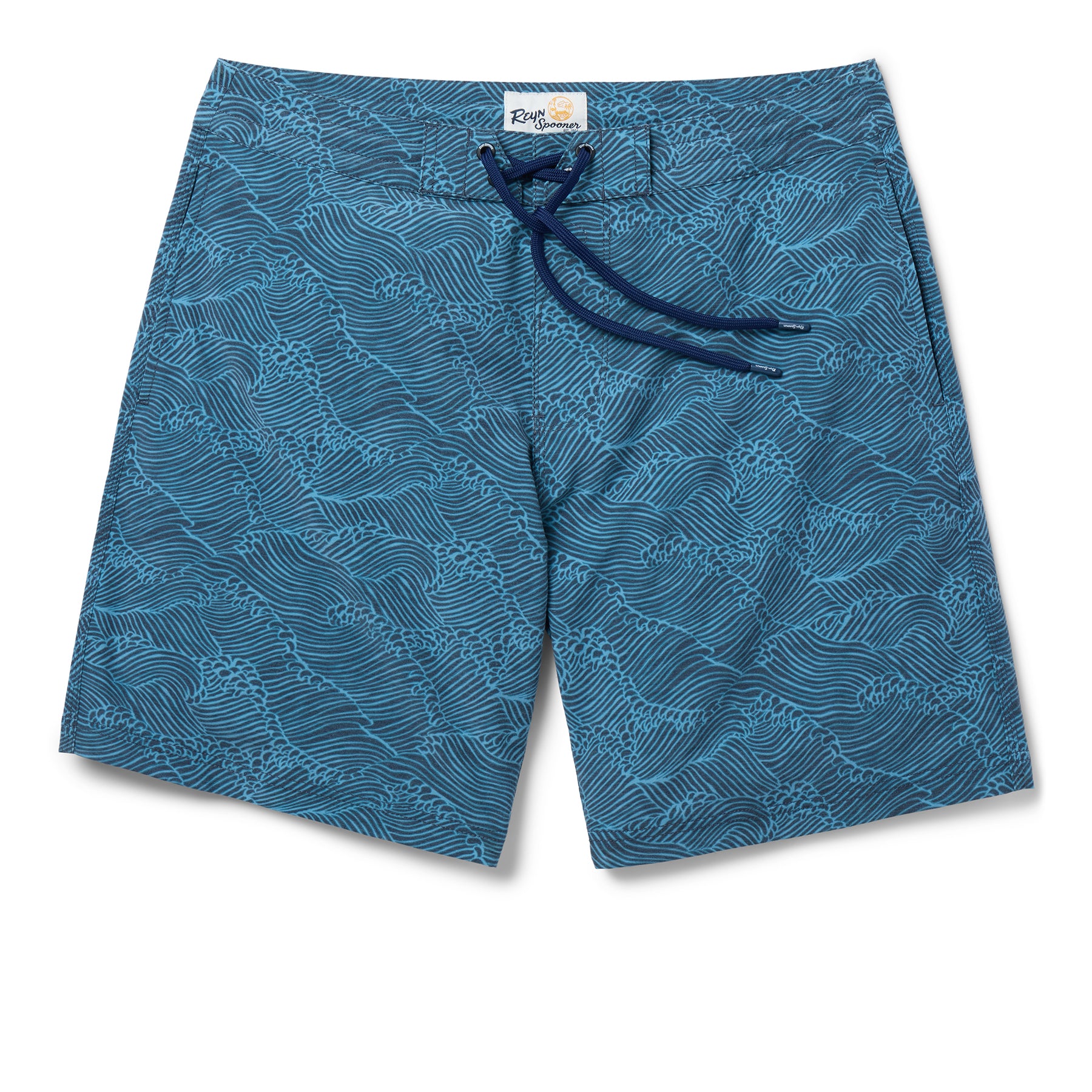 Reyn Spooner MOLOKAI CHANNEL ECO BOARD SHORTS in BLACK