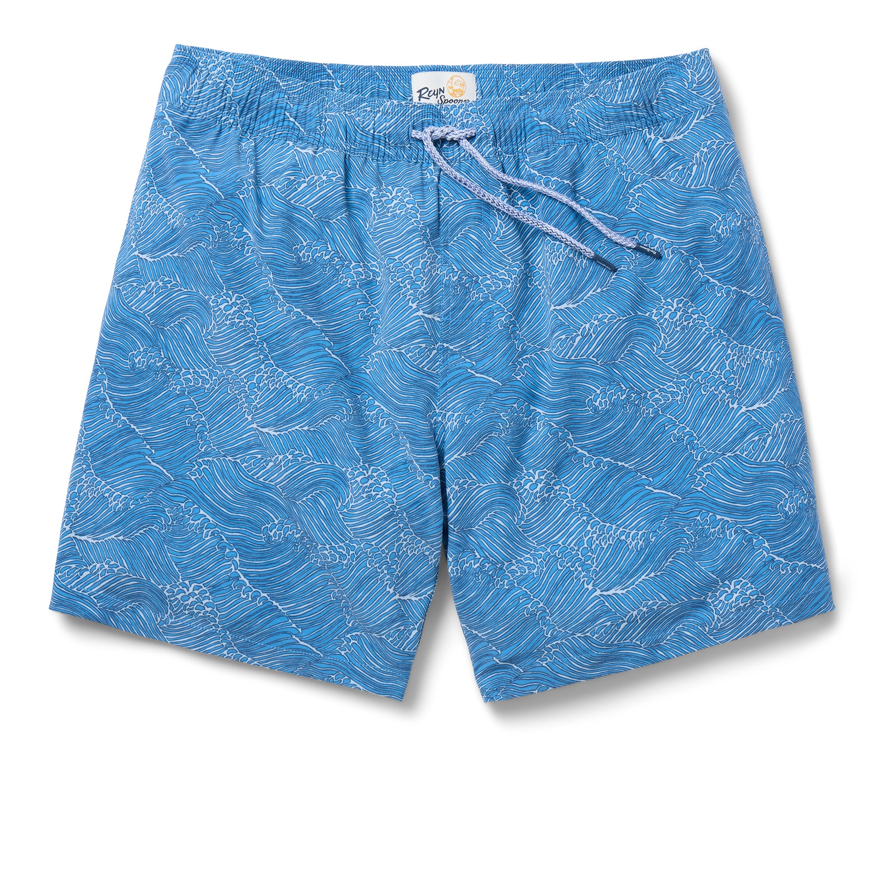 Reyn Spooner MOLOKAI CHANNEL ECO SWIM SHORTS in LICHEN BLUE