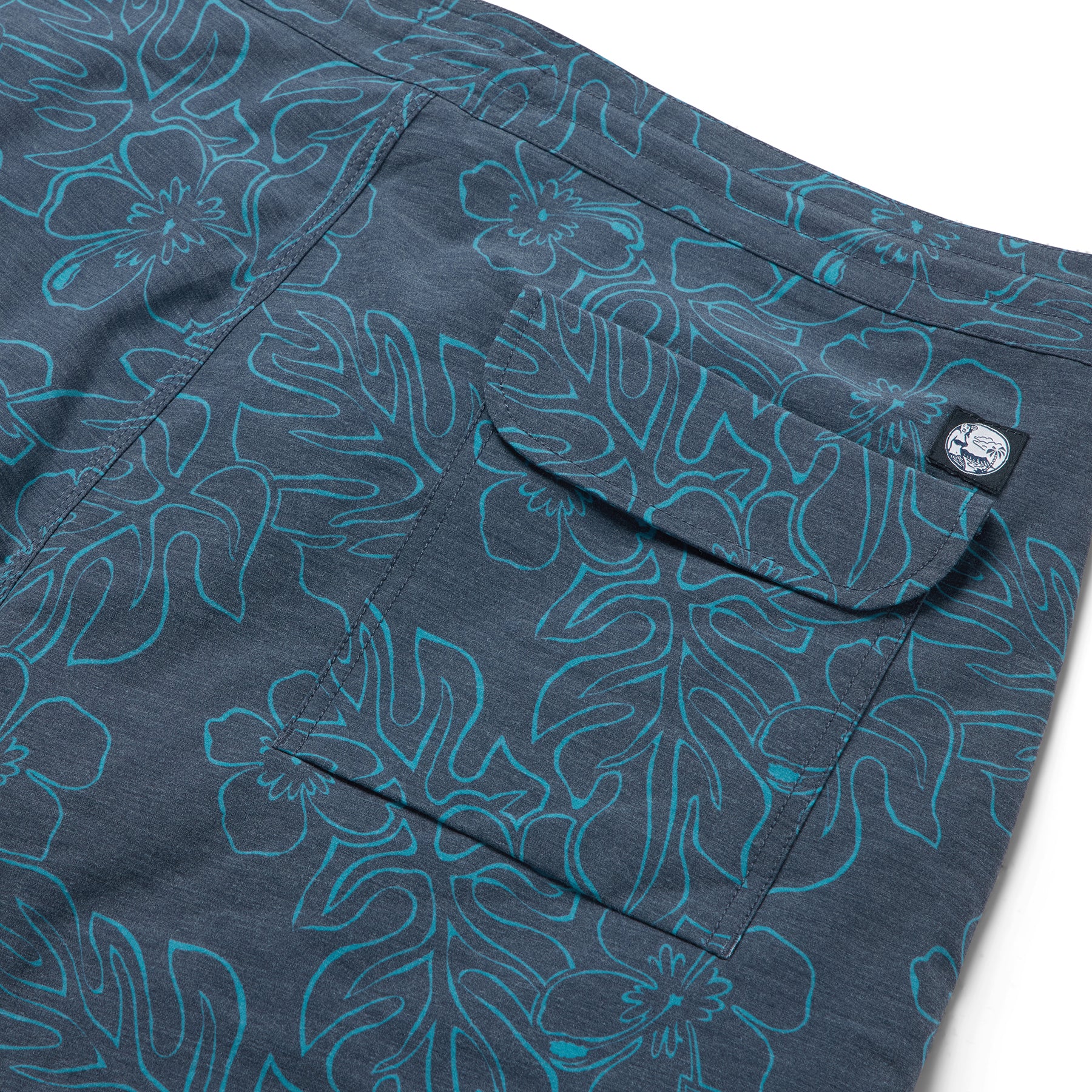 Reyn Spooner MONSTERA INK ECO BOARD SHORTS in BLACK