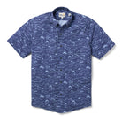 Reyn Spooner FISHERMAN'S A-LURE PERFORMANCE ALOHA SHIRT in NAVY