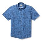 Reyn Spooner SURF BREAK PERFORMANCE ALOHA SHIRT in MIDNIGHT BLUE