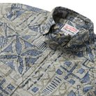 Reyn Spooner HAWAIIAN TAPA BUTTON FRONT in OLIVE