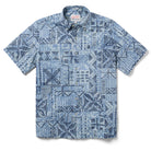 Reyn Spooner HAWAIIAN TAPA BUTTON FRONT in TIDAL FOAM