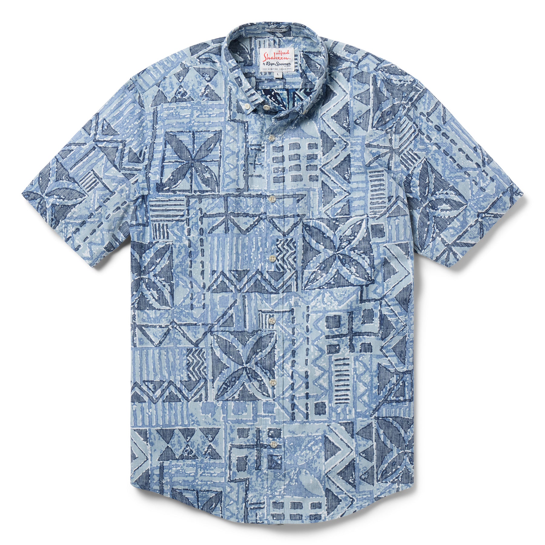 Reyn Spooner HAWAIIAN TAPA TAILORED in TIDAL FOAM