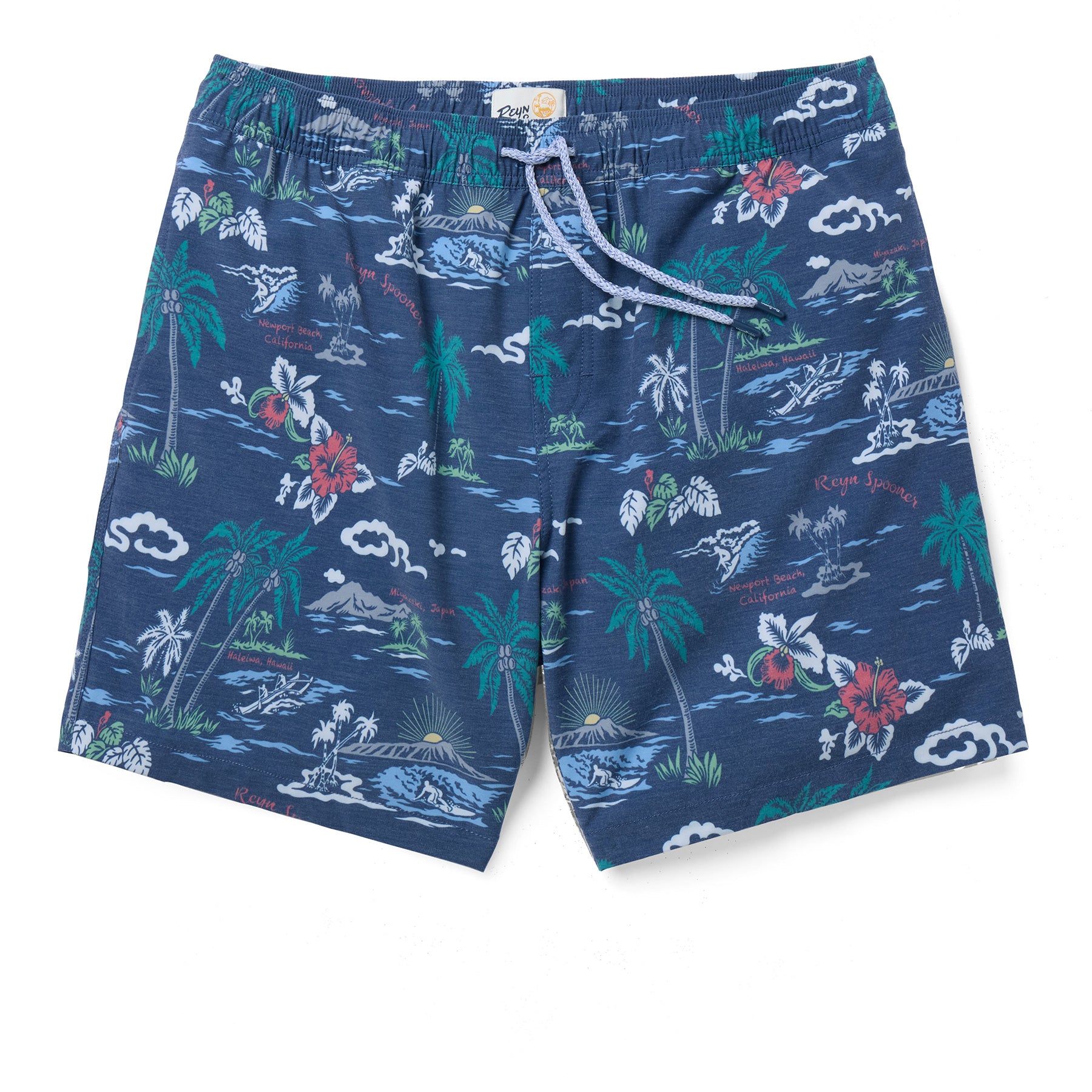 Reyn Spooner MY PRIVATE ISLE ECO SWIM SHORTS in NAVY