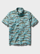 Reyn Spooner OIO BY NAOKI BUTTON FRONT in ADRIATIC BLUE