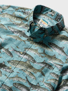 Reyn Spooner OIO BY NAOKI BUTTON FRONT in ADRIATIC BLUE