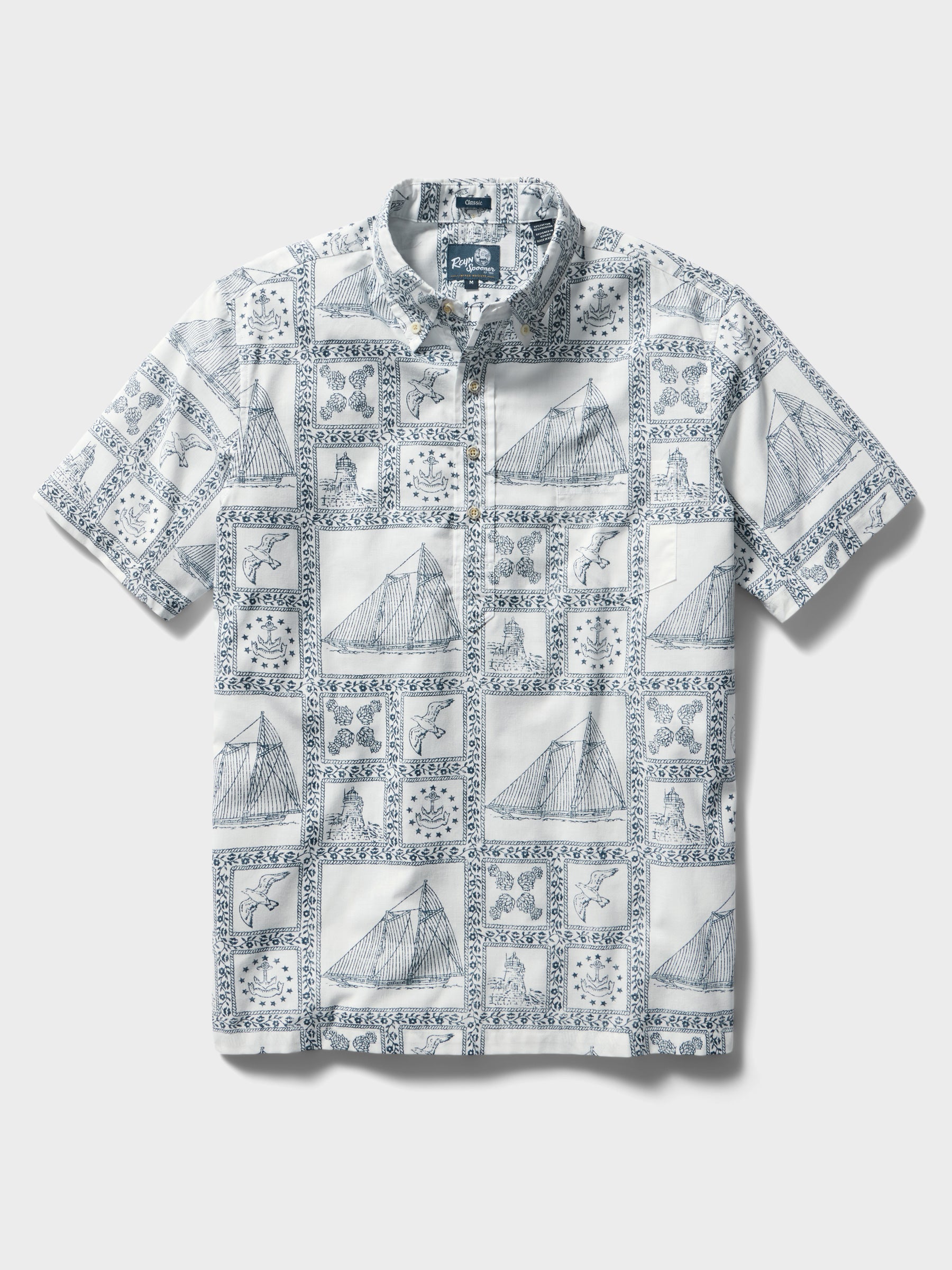 Reyn Spooner NEWPORT SAILOR PULLOVER in WHITE
