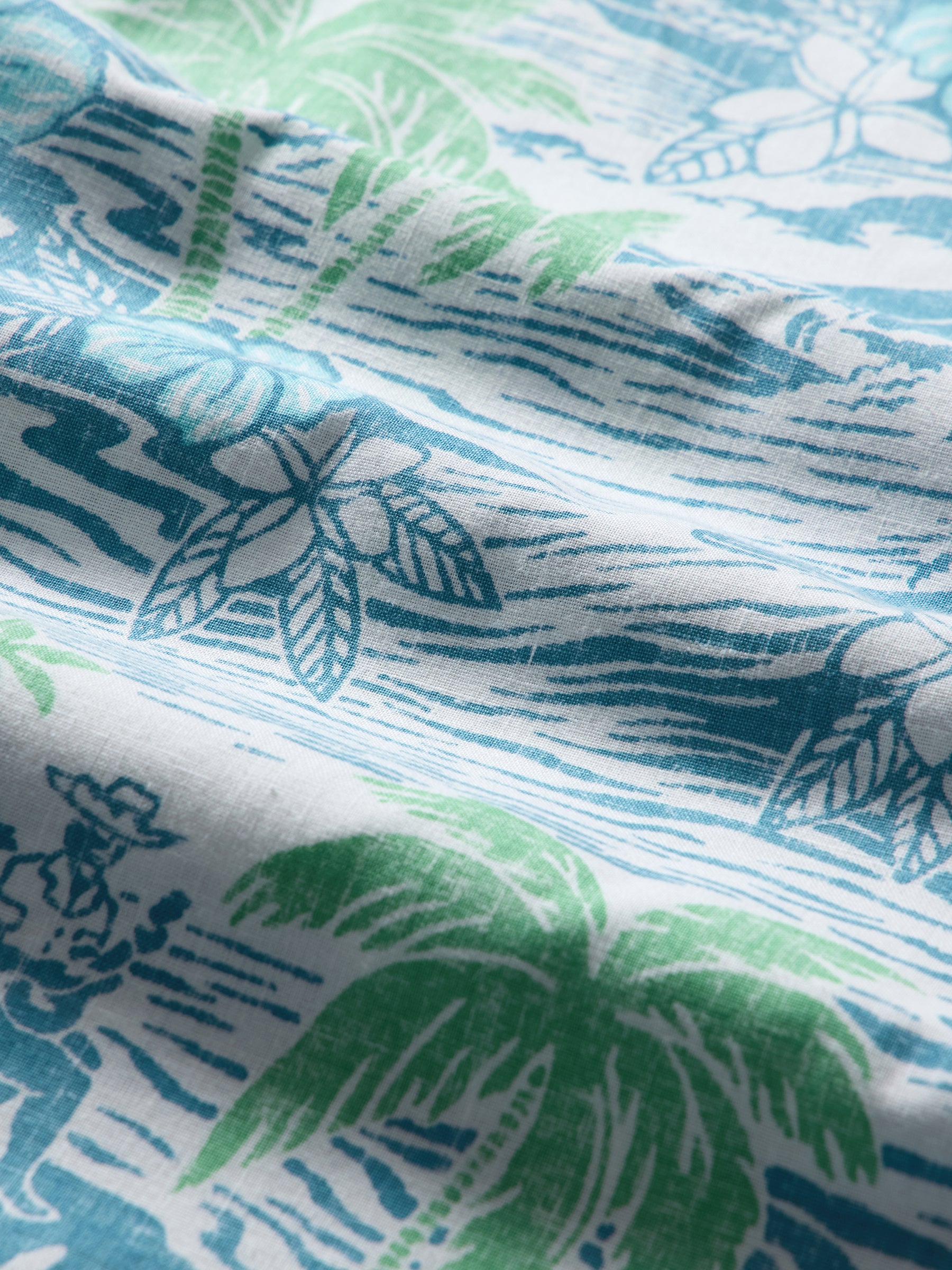 Reyn Spooner PARADISE FOUND BUTTON FRONT in ADRIATIC BLUE