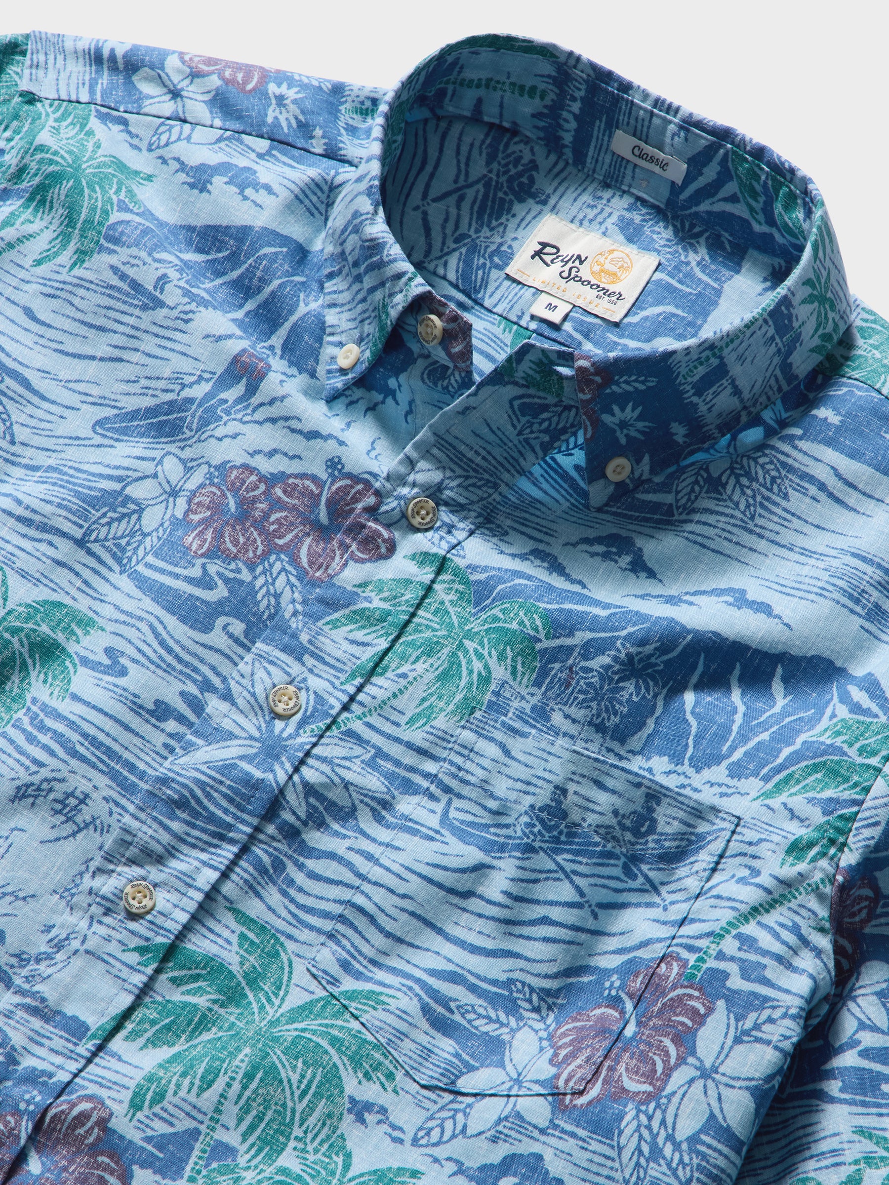 Reyn Spooner PARADISE FOUND BUTTON FRONT in CHAMBRAY