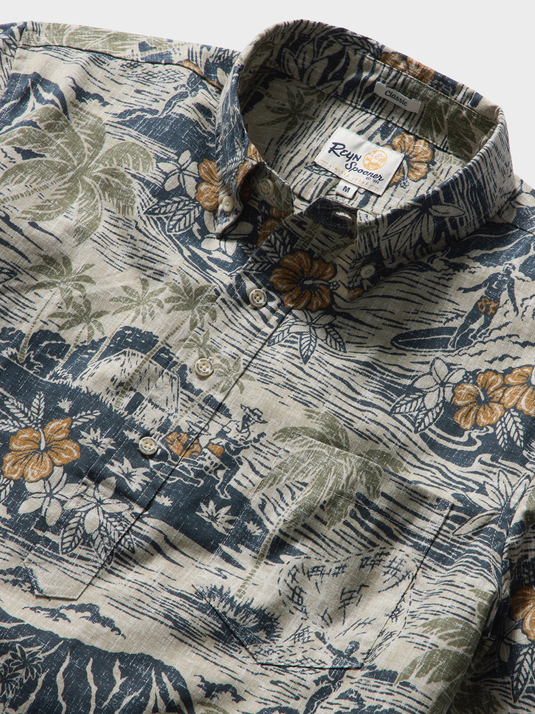 Reyn Spooner PARADISE FOUND PULLOVER in EUCALYPTUS