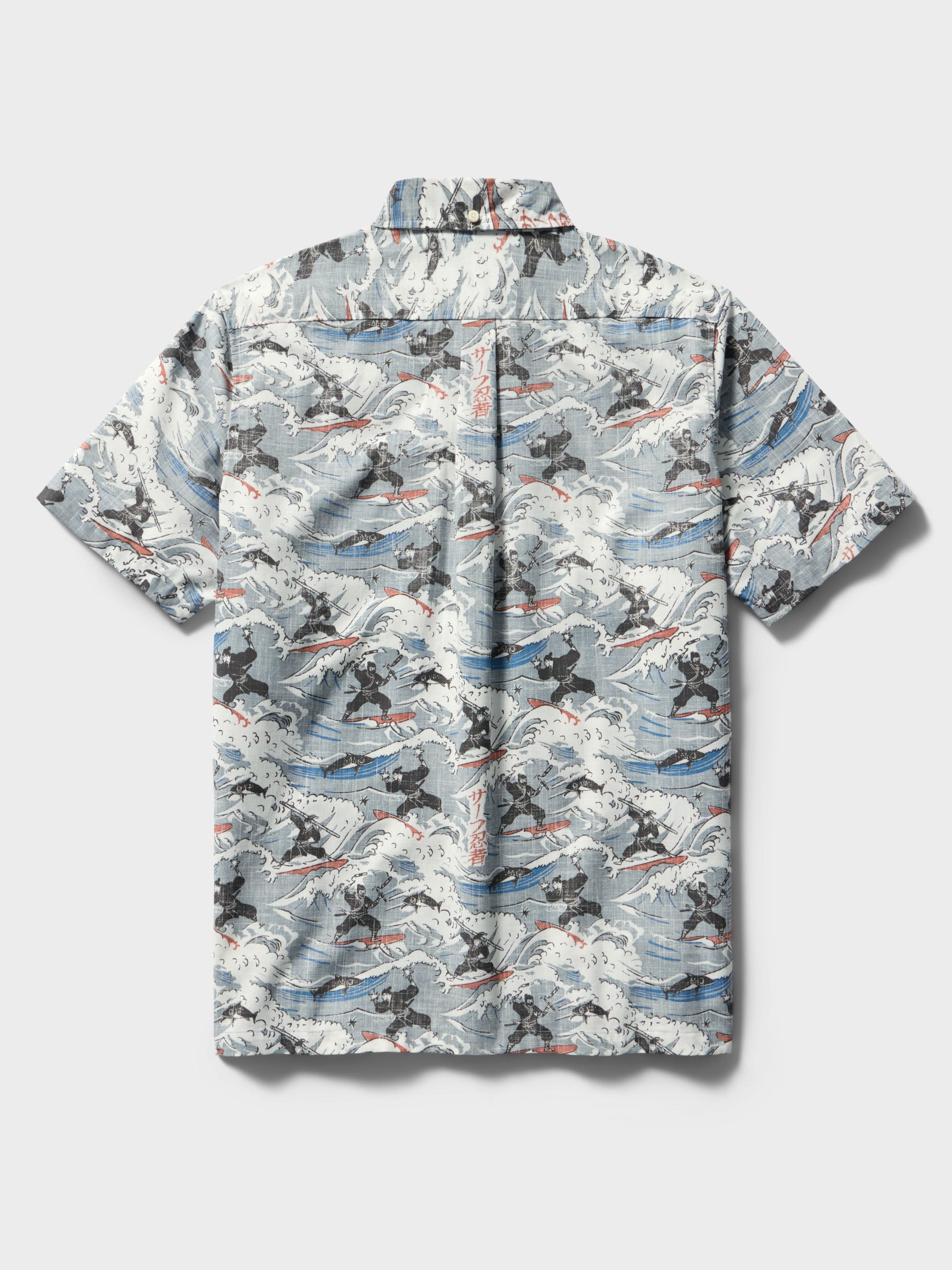Reyn Spooner SURF NINJAS BUTTON FRONT in STORM GRAY