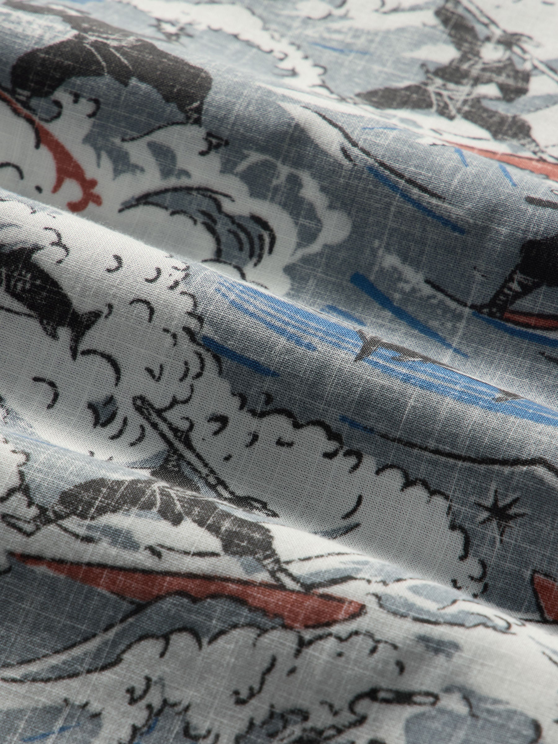 Reyn Spooner SURF NINJAS BUTTON FRONT in STORM GRAY