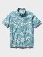 Reyn Spooner ISLAND DAZE BUTTON FRONT in ADRIATIC BLUE