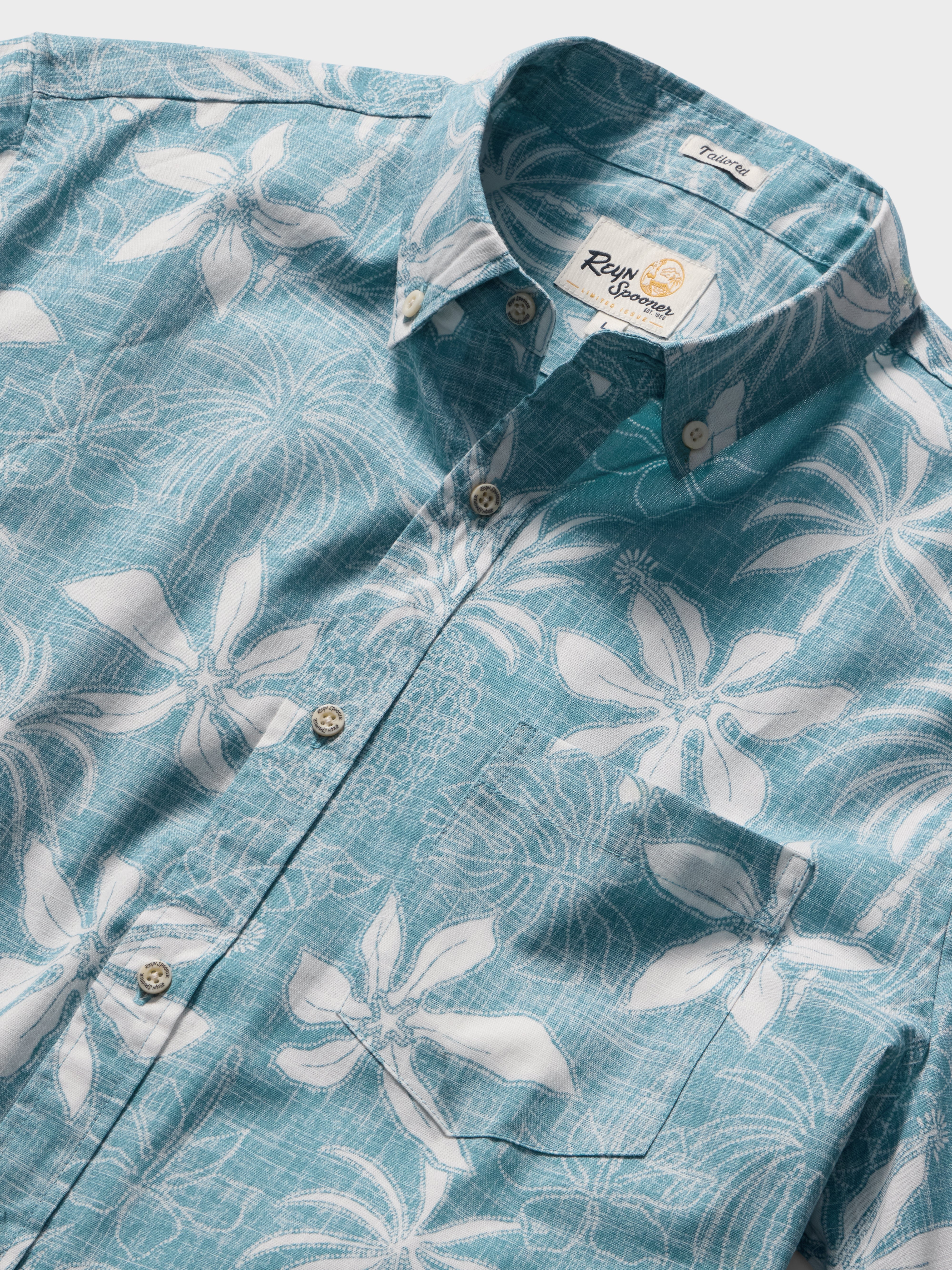 Reyn Spooner ISLAND DAZE TAILORED in ADRIATIC BLUE