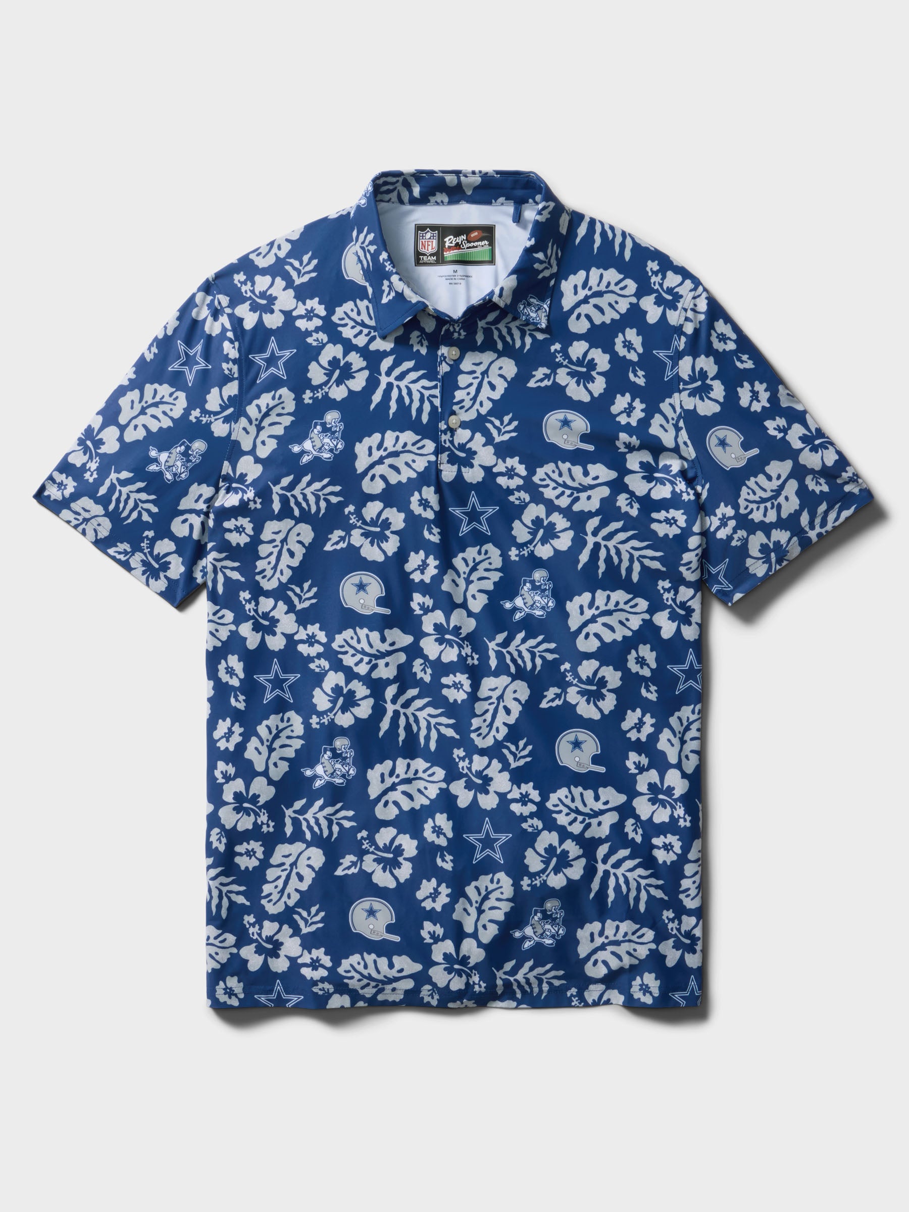 Reyn Spooner DALLAS COWBOYS THROWBACK PERFORMANCE POLO in NAVY