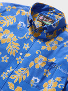 Reyn Spooner LOS ANGELES CHARGERS THROWBACK PERFORMANCE ALOHA SHIRT in POWDER BLUE