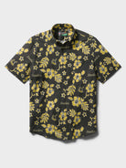 Reyn Spooner PITTSBURGH STEELERS THROWBACK PERFORMANCE ALOHA SHIRT in BLACK