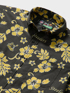 Reyn Spooner PITTSBURGH STEELERS THROWBACK PERFORMANCE ALOHA SHIRT in BLACK
